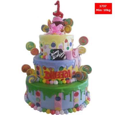 "Fondant Cake - code1737 - Click here to View more details about this Product